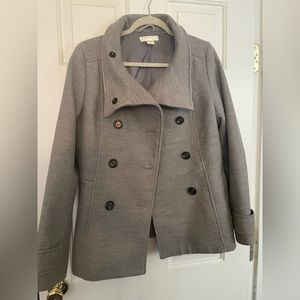Gray trench coat